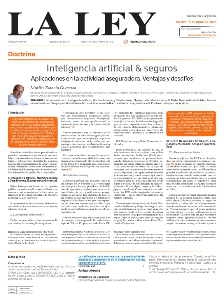 Desarrollo de la Inteligencia Artificial en el sector de seguros Desarrollo de la Inteligencia Artificial en el sector de seguros